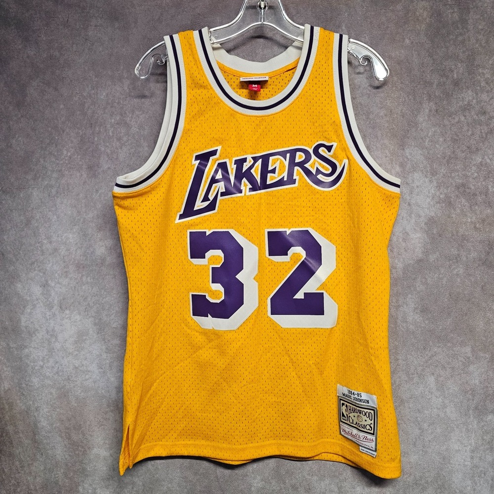 Mitchell & Ness 1984 Los Angeles Lakers Magic Johnson 32 Swingman Jersey Mens M